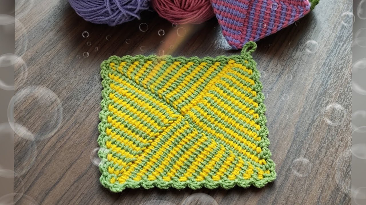 باور نمی‌کنید چقدر راحت میشه این دستگیره تونسی رو بافت!