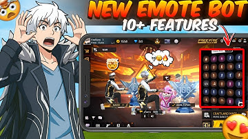 Free Fire Emote Bot🤖 100% Working🤩 100 Level Emote & All Rare Emote🔥 10+ Features 😲