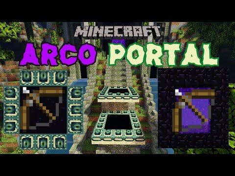 Como hacer un arco portal sin mods en Minecraft 1.15.2