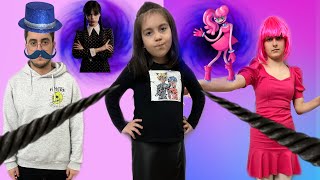 ZEYNEP HİRANUR WEDNESDAY MOMMY LONG LEGS/CADI TEYZE/الدكتورة لانا اعطت نواف اكبر ابرة ..!!