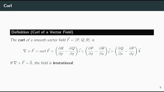 Multivariable Calculus: Curl (16.5)