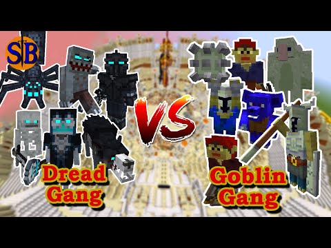 Dread Gang (Ice and fire) vs Goblin Gang (Twilight Forest) | Minecraft Mob Battle