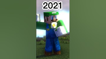 Evolution of mario Minecraft super mario