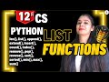 Python Lists | All the Functions | Class 12 Computer Science | Boards 2026