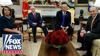 President Trump, Nancy Pelosi and Chuck Schumer have heated exchang...