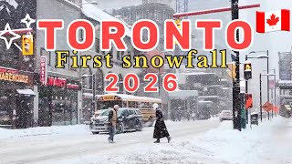 Famous First Snowfall 🌨️in Toronto 2026 ❄️ magical Winter Moments 🇨🇦 Net Worth