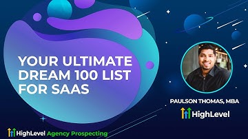 Your Ultimate Dream 100 List For SaaS