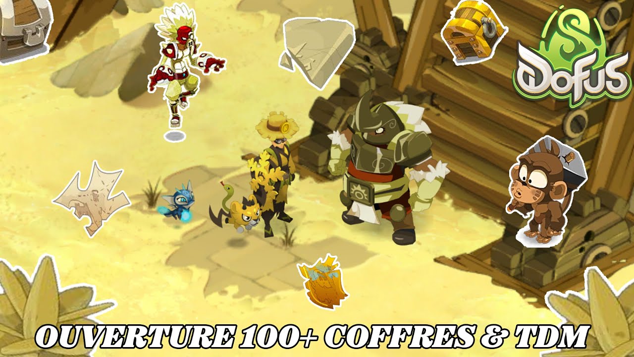 🔑 OUVERTURE DE 100 COFFRES CHASSES 💰 - QUÊTES TOUR DU MONDE🌍 - DOFUS 3