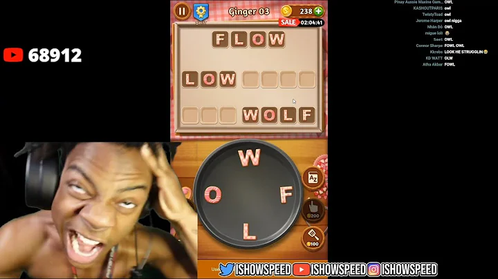 iShowSpeed Loses His Final Braincell Playing Wordscapes 😂