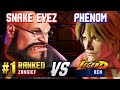 Sf6  snake eyez 1 ranked zangief vs phenom ken  ranked matches