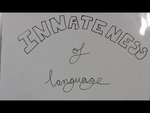 Video: Does The Person Have An Innate Ability To Master The Language