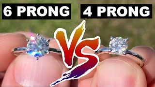 JAMES ALLEN - 4 PRONG vs 6 PRONG Solitaire Diamond Engagement Ring (Which do you like better??)