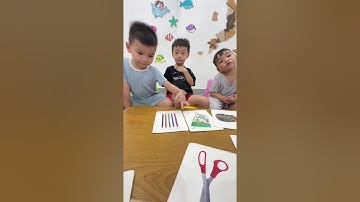Tiếng Anh Giao Tiếp Tại Phan Thiết: Sủi, Bọt and Nếp practice talking about School Objects