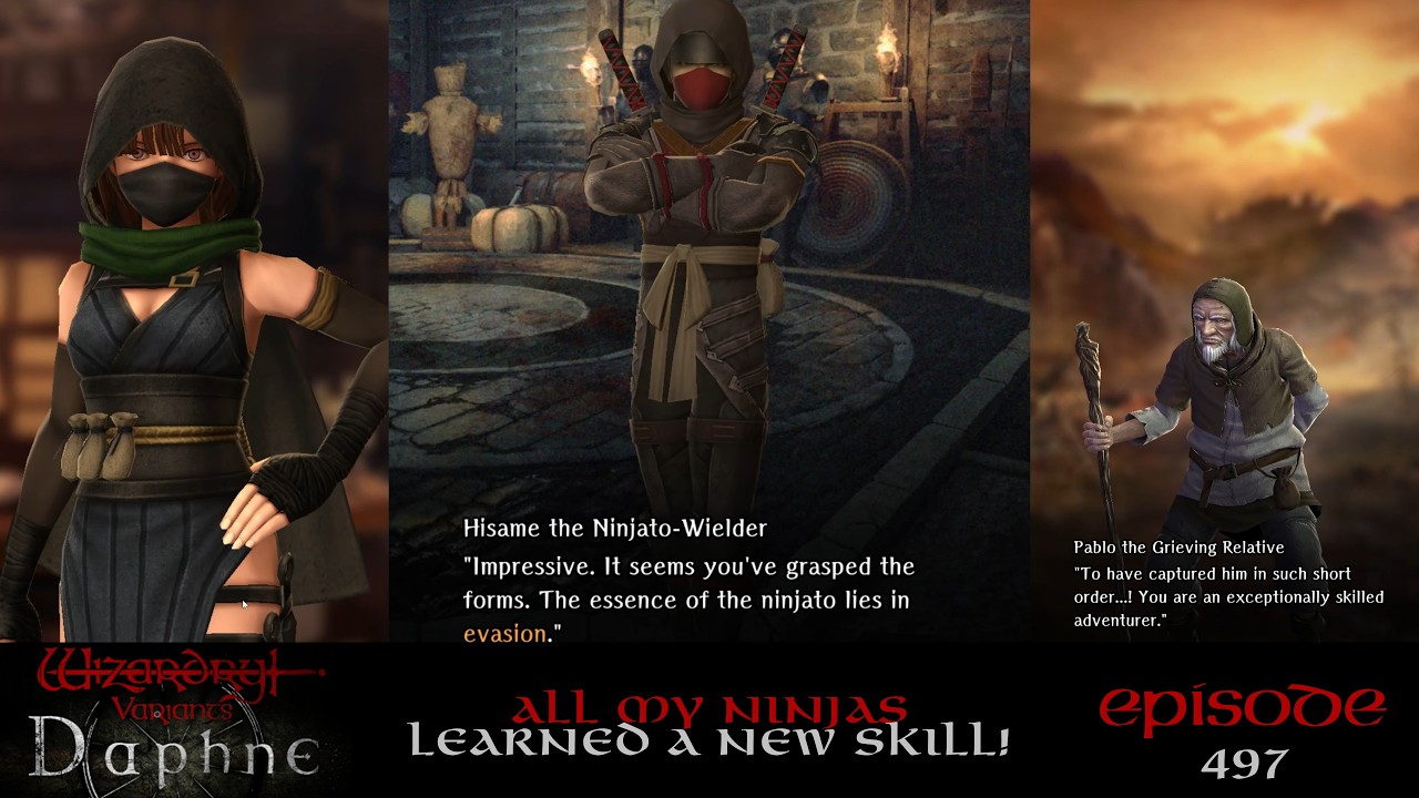 Changing Back Into a Ninja and Doing the Ninjato Quest — Wizardry