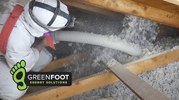 Greenfoot Satisfaction Video - Cellulose Insulation Installation