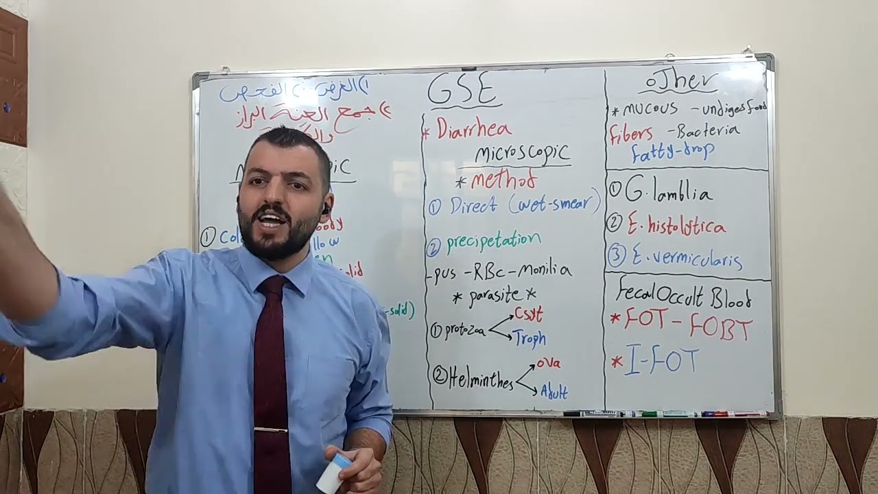 الجزء الاول: لفحص البراز العام G.S.E