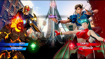 MARVEL VS. CAPCOM: INFINITE Nova and Dormammu vs Chun Li and Morrigan