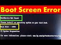 [Troubleshooting] - Boot Device Not Found - Hard Disk (3F0) Error | in Hindi