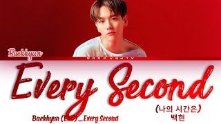 Video thumbnail of "Baekhyun EXO (백현) Every Second/My Time Record Of Youth OST Part 3 [청춘기록 OST 3] Lyrics [Han|Rom|Eng]"