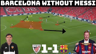 Tactical Analysis : Athletic Club 1 - 1 Barcelona | Barca Tactics In The Post Messi Era |