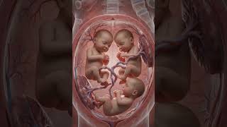 Triplet Pregnancy: Three Babies Preparing for Birth