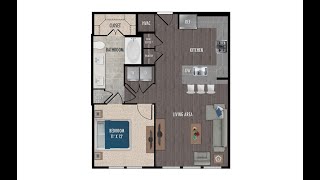 A8 Floor Plan - 1414 Texas Downtown