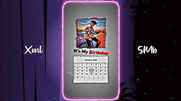 ITS MY BIRTHDAY 🎉🎊 Special 3D New XML File📄| Birthday wish XML Preset#alightmotion | ARS Satisfying