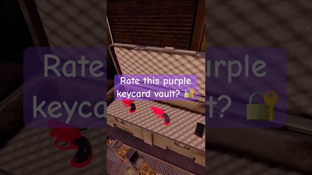 Rate this purple keycard vault? 🔐💜 