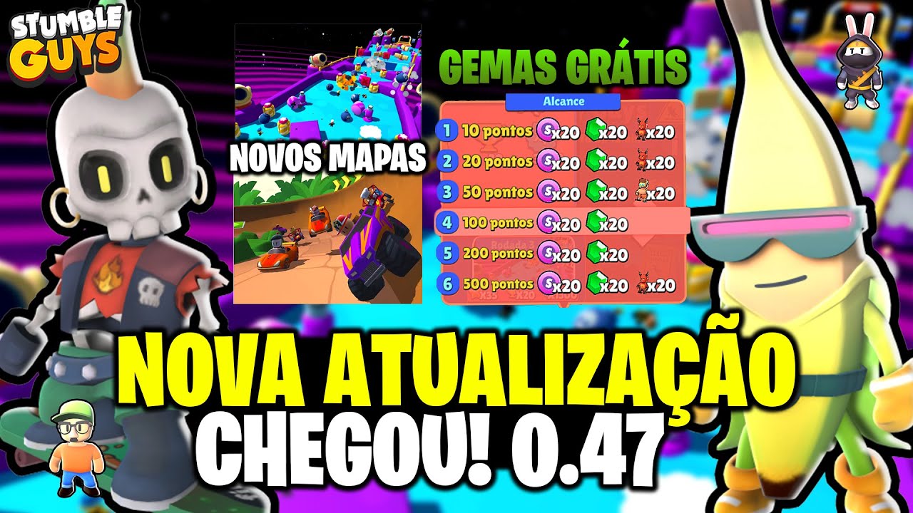 Novas Skins e Mapa: Atualização 0.48 do Stumble Guys - Dluz Games