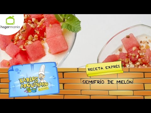 Eva Arguiñano: Receta de Receta de Semifrío de melón