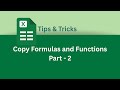 How to Copy Formulas and Functions in Excel | Part - 2 | Excel Tips & Tricks