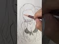 もしも竈門禰豆子と海に行ったら【鬼滅の刃】その2　絵の描き方動画 #shorts