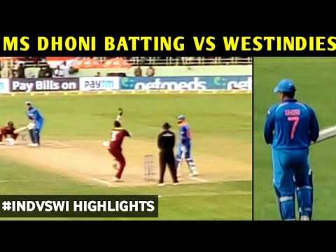 ms-dhoni-yesterday-match-batting-|-india-vs-west-indies-2nd-odi-highlights-|-latest-2018-|