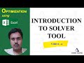 4.Introduction to Solver tool | Optimization using Excel