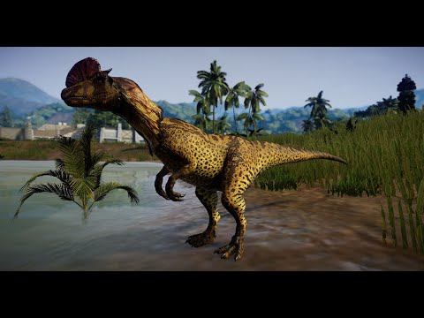 Jurassic World Evolution. Novel Dilophosaurus Skinning Timelapse - YouTube