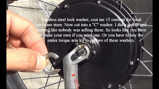 DIY Ebike S01E04: Front fork & electric hub motor axle installation