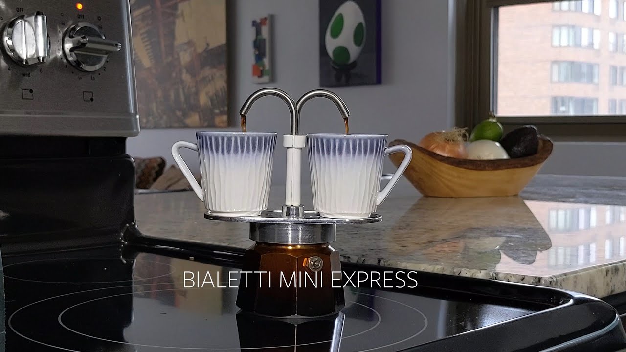 Perfect espresso using a Bialetti Mini Express Espresso Maker.This moka pot  can be brewed anywhere. 