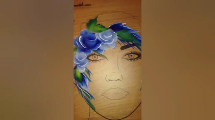 One stroke rose tutorial - Step by Step