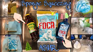 Pine & Laundry ASMR~PineSol & Foca~Sponge Squeezing 🧽 ~Oddly Satisfying #asmr #pinesol #focalaundry