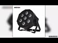 SHEHDS 1pcs LED RGBWAUV 6IN1 7x18W Par Lighting Mobile Plug for DJ Club Atmosphere Audience