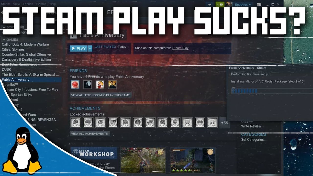 Testing Gaming on Linux in 2018 - Part 3, Steam Play & Proton Testing ...