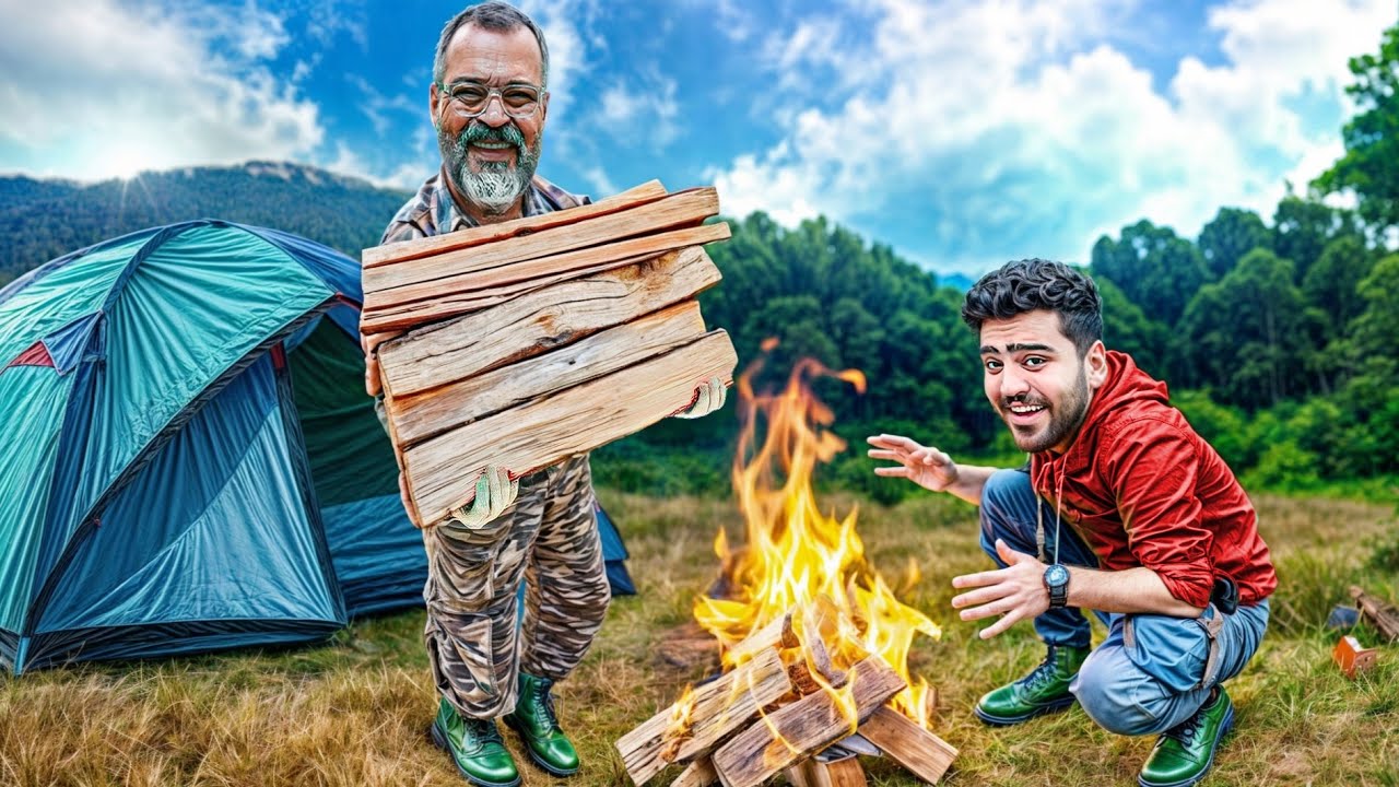 چالش یک روز زندگی تو جنگل با بودجه ۱۰۰ دلار🔥