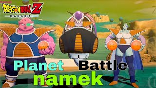 Planet namek battle, vegeta and team frieza and more battle in dragon ball z kakarot gameplay 