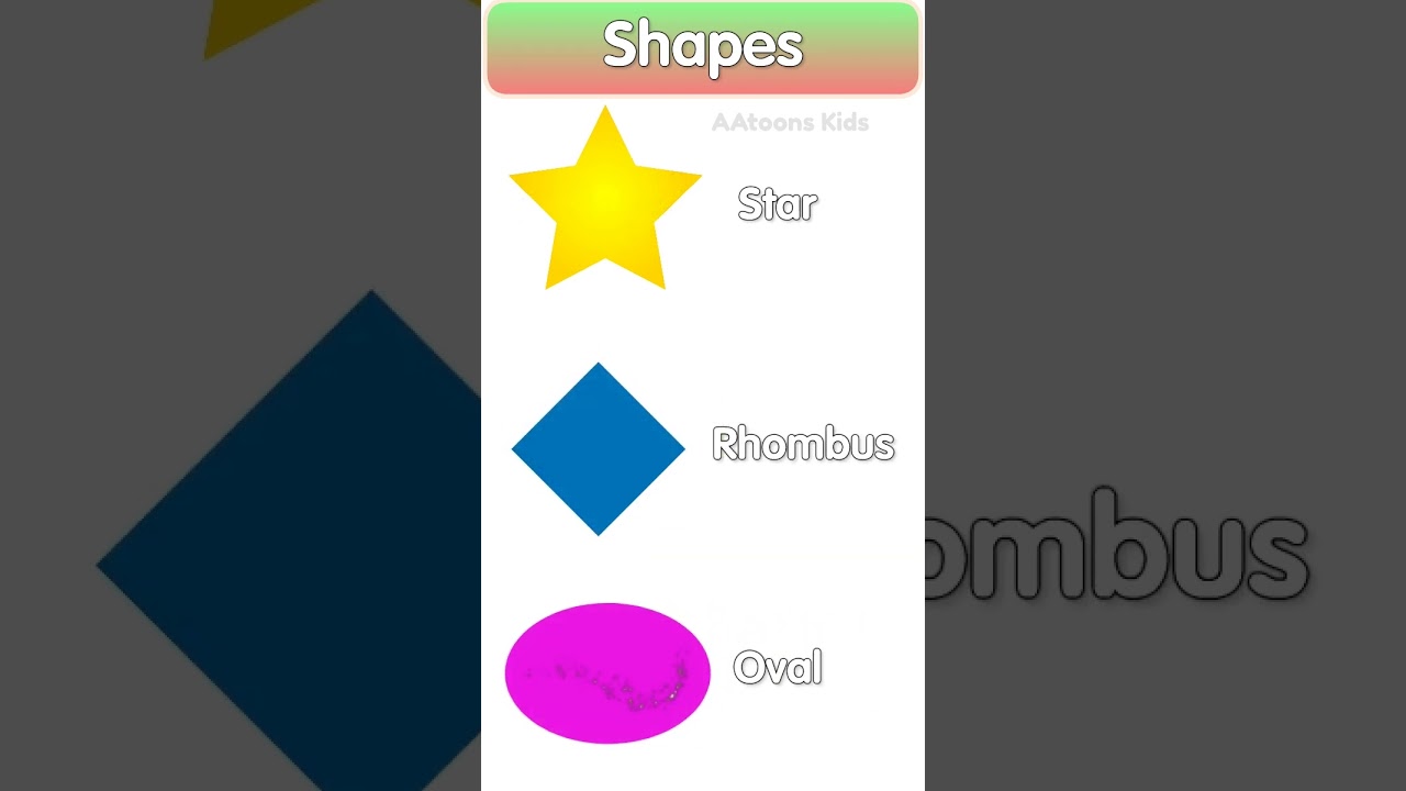 Shapes name for kids