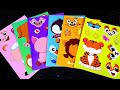 ✨Paper DIY✨ Decorate with Sticker Book Animals Dog, Pig, Tiger ... #asmr #paperdiy