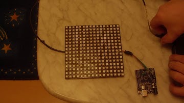😺 16x16 Matrix Neopixel WS2812B  control with Arduino Pin 8 = " Running Pixel " (1080p)