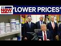 Trump vows to lower drug prices, update on Iran