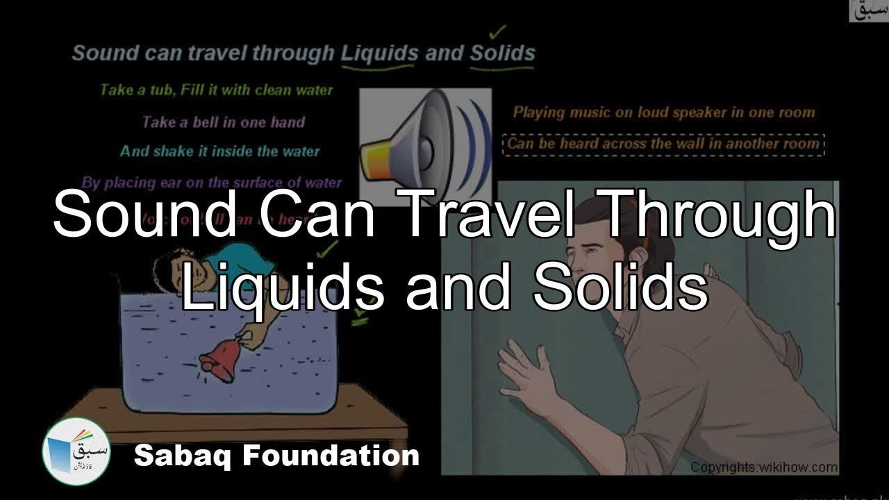 sound travel in liquid