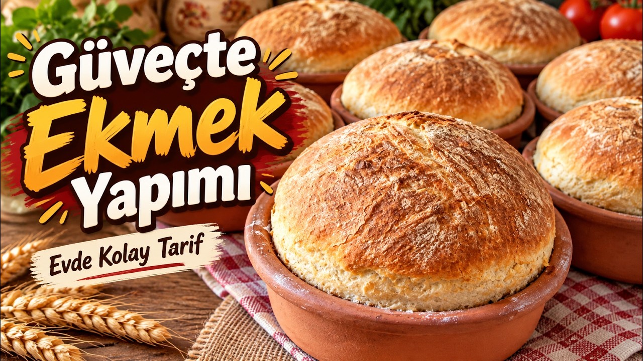 Dışı Çıtır İçi Yumuşacık Güveçte Ekmek 😍🥖 | Evde Kolay Tarif
