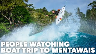 Caroline Marks, Bronson Meydi & more go on a Boat trip to Mentawais | PEOPLE WATCHING